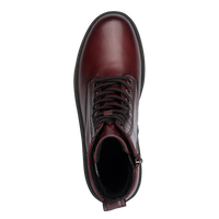 Tamaris | Leather Lace Up Ankle Boot | 25230 | Red