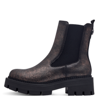 Tamaris VEGAN Chunky Metallic Ankle Boot | 25485 | Bronze