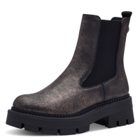 Tamaris VEGAN Chunky Metallic Ankle Boot | 25485 | Bronze