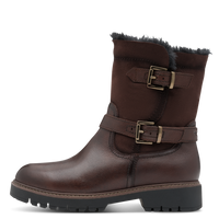 Tamaris | Fur Lined Biker Boot | 26820 | Mocca (Brown)