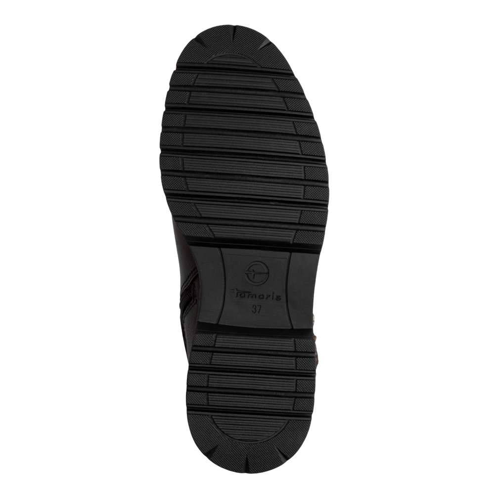 Tamaris | Fur Lined Biker Boot | 26820 | Mocca (Brown)