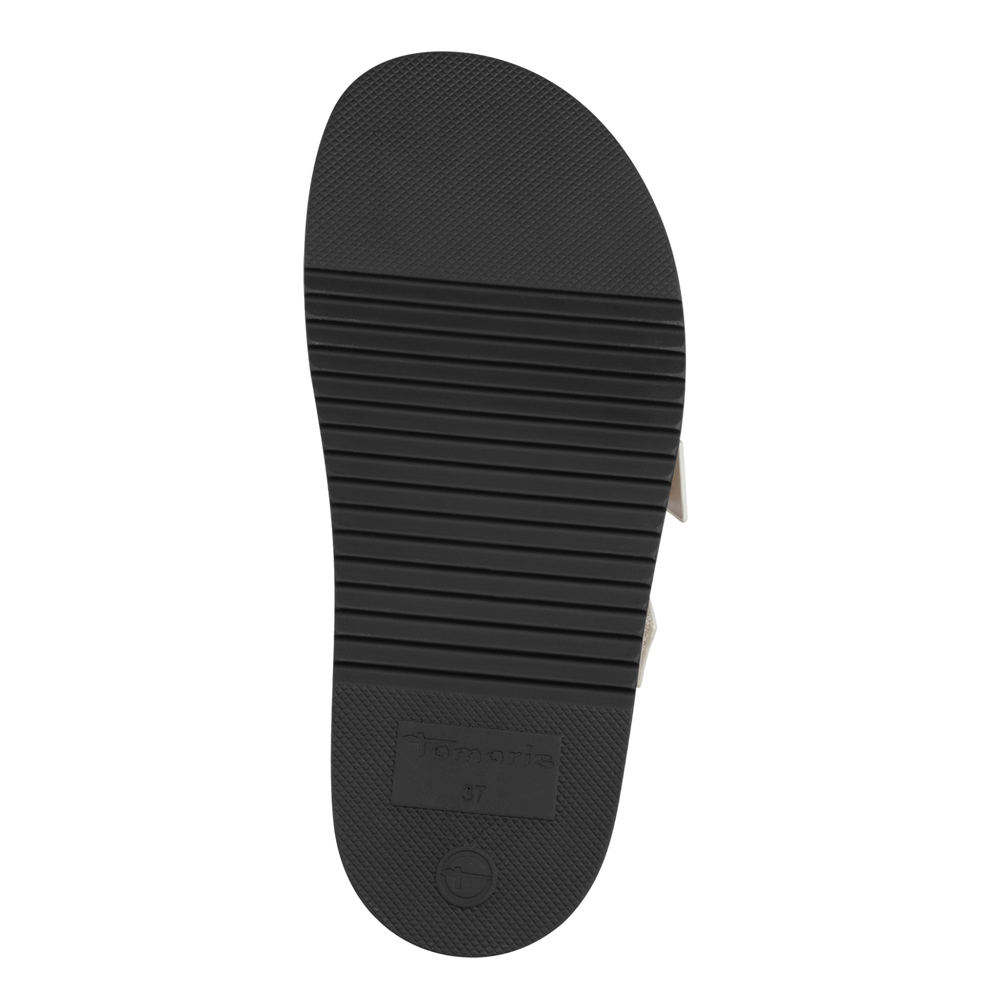 Tamaris | VEGAN Chunky Metallic Flatform Sandal | 28401 | Platinum