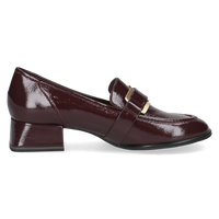 Caprice | Patent Low Heeled Loafer | 24303 | Bordeaux