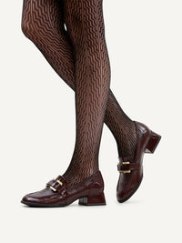Caprice | Patent Low Heeled Loafer | 24303 | Bordeaux