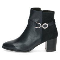 Caprice | Leather Heeled Ankle Boot | 25302 | Ocean Comb