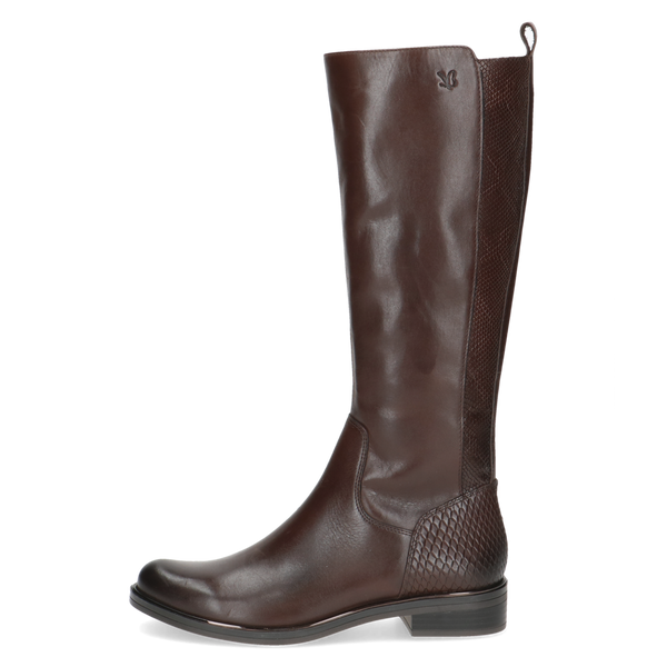 Caprice | Classic Long Boot | 25515 | Dark Brown
