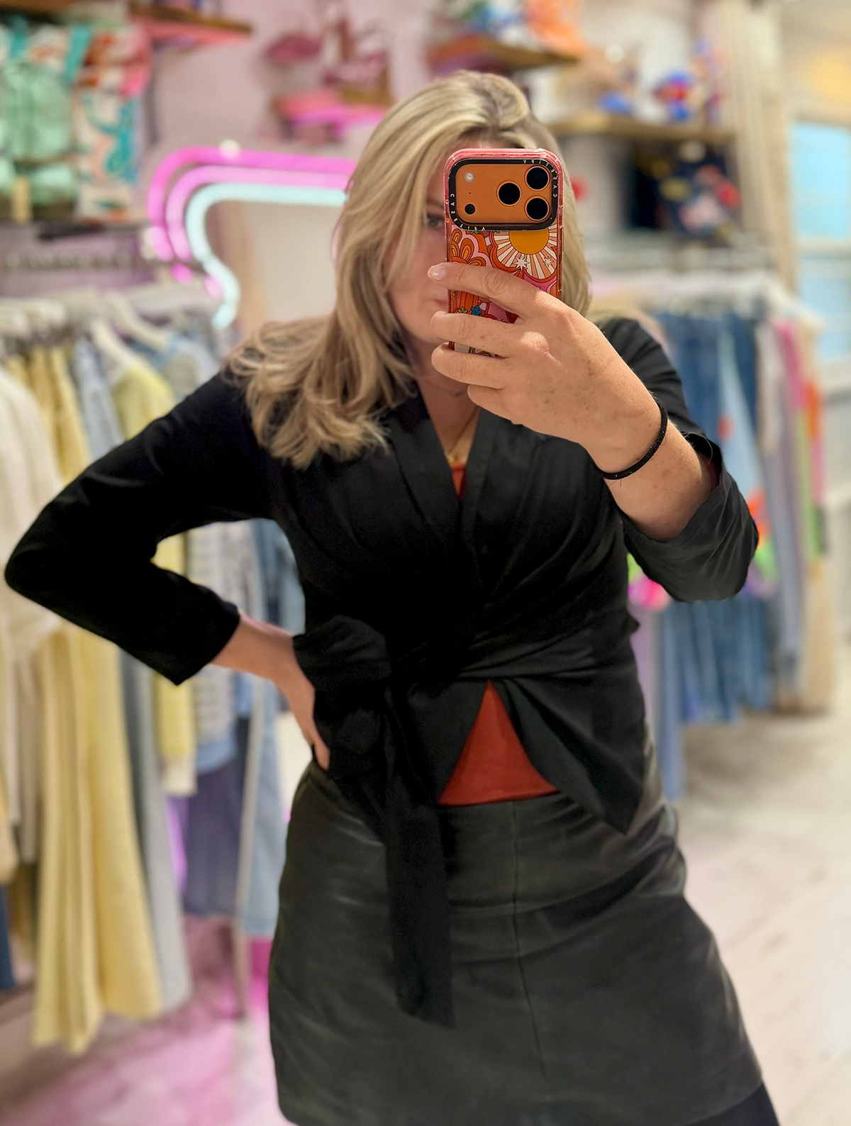 Lightweight Stretch Wrap Jacket | Black