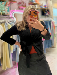 Lightweight Stretch Wrap Jacket | Black