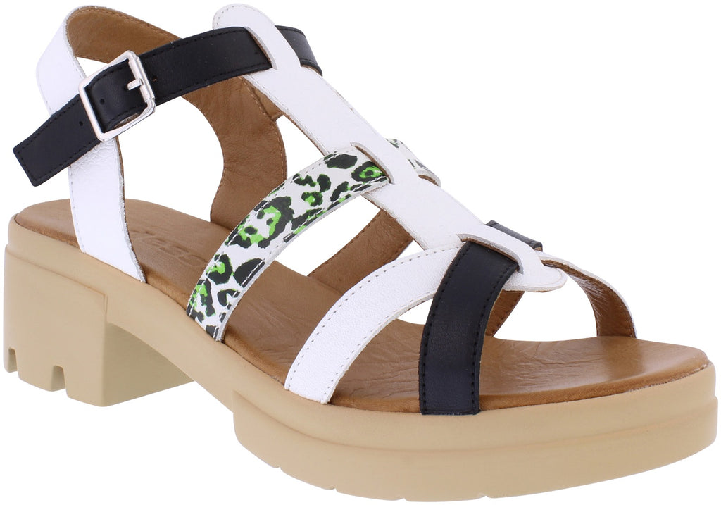Adesso | Willa leather Sandal | Panda | Online Exclusive