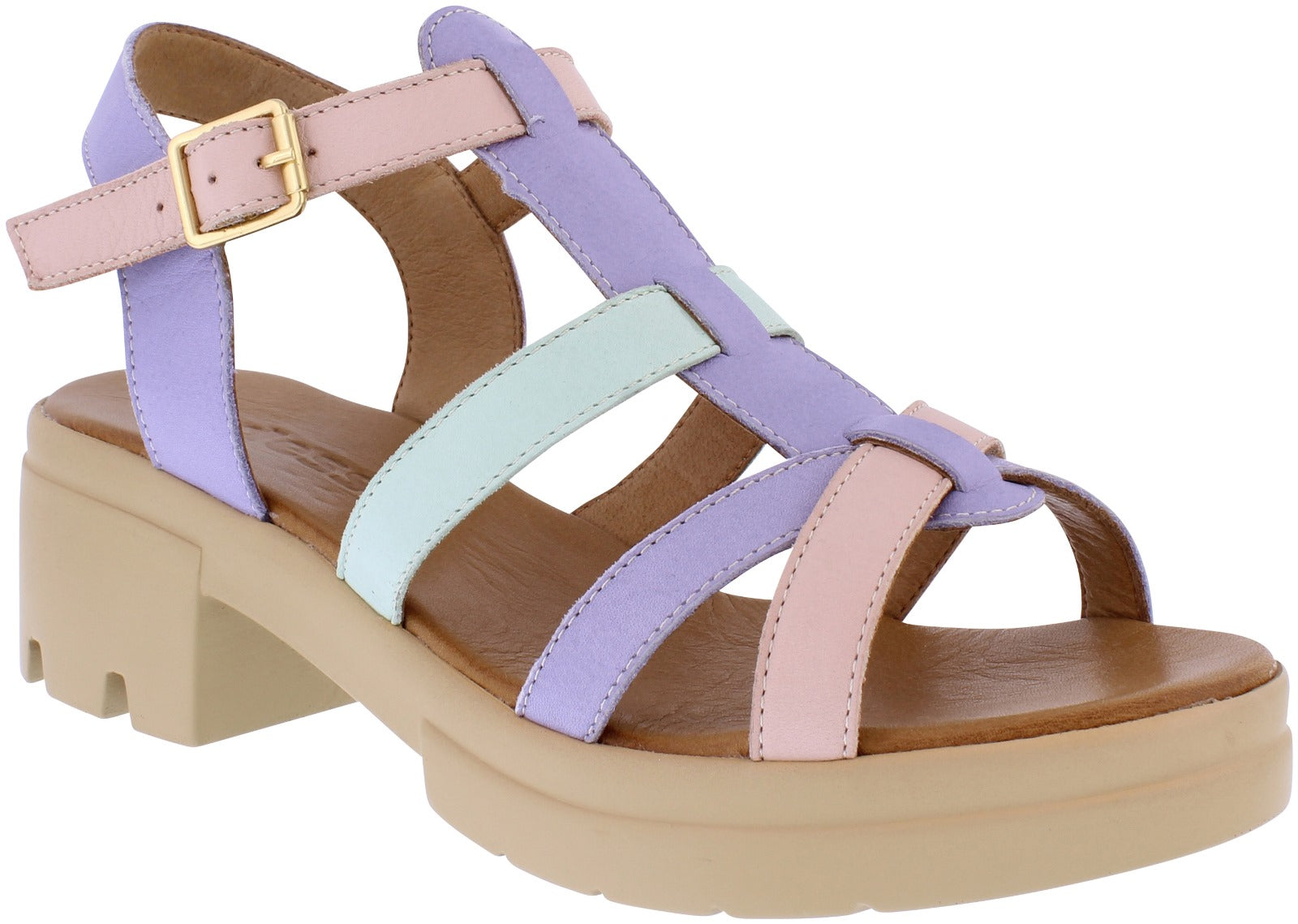 Adesso | Willa Leather Sandal | Pastel Power | Online Exclusive