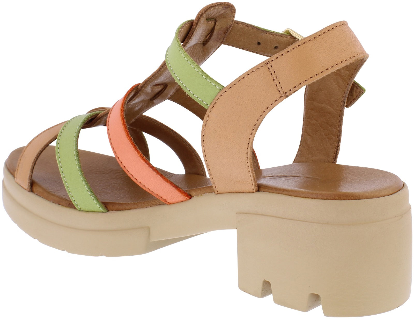 Adesso | Willa leather Sandal | Earth