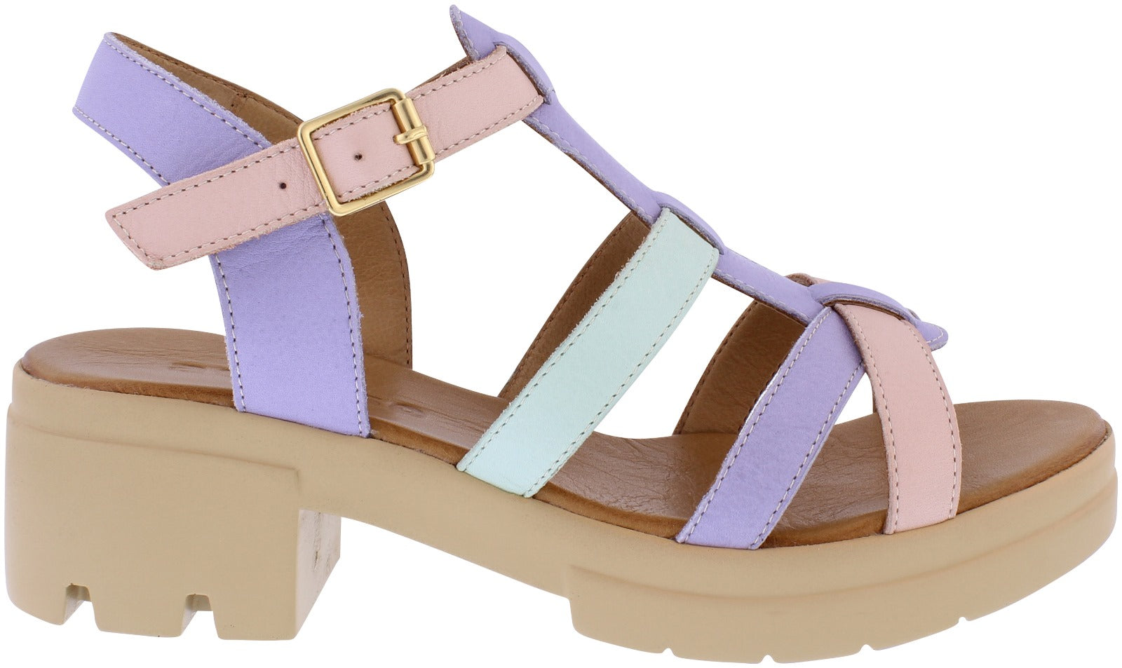 Adesso | Willa Leather Sandal | Pastel Power | Online Exclusive