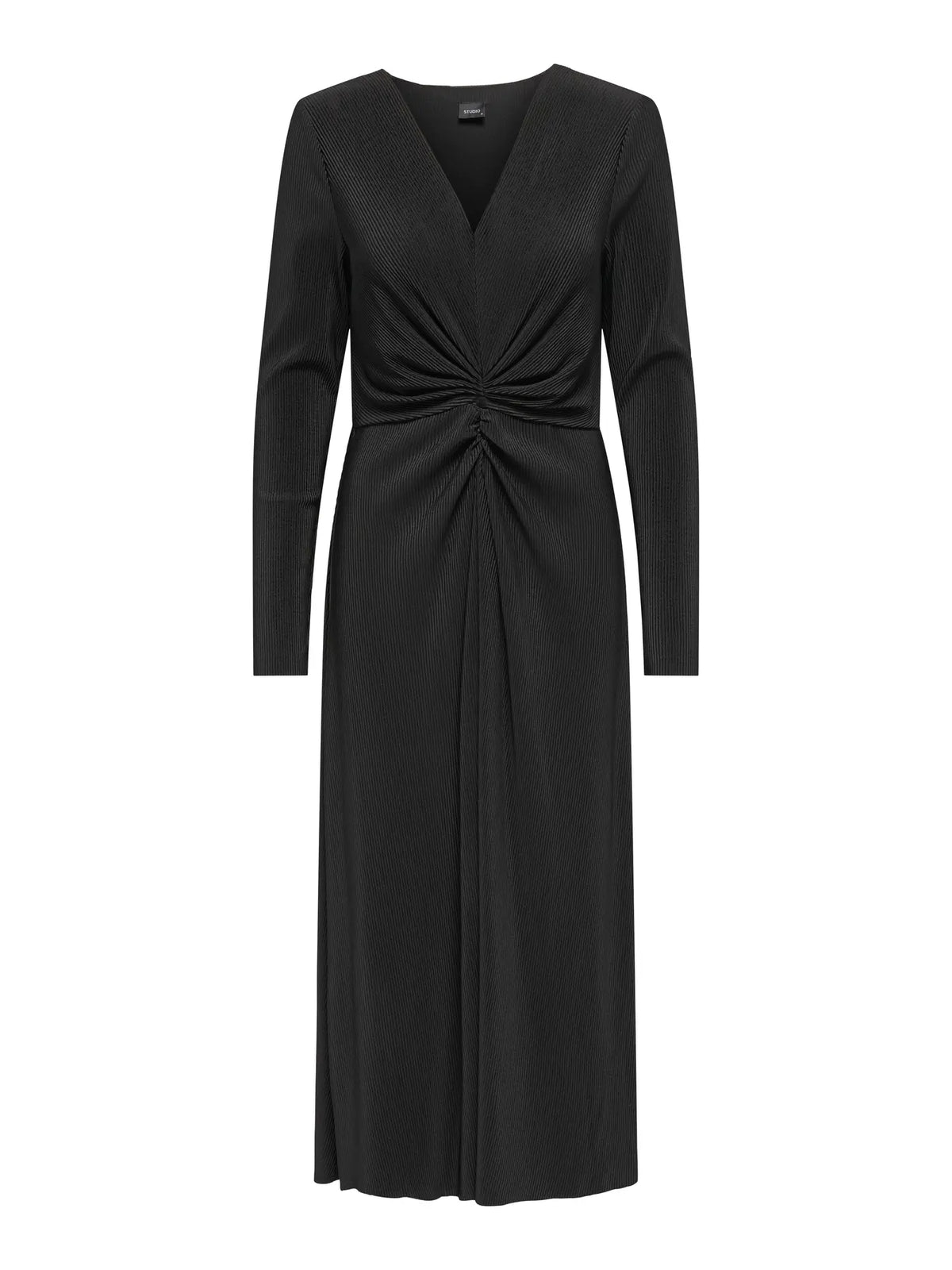 JDYBea L/S Plisse Midi Dress | Black