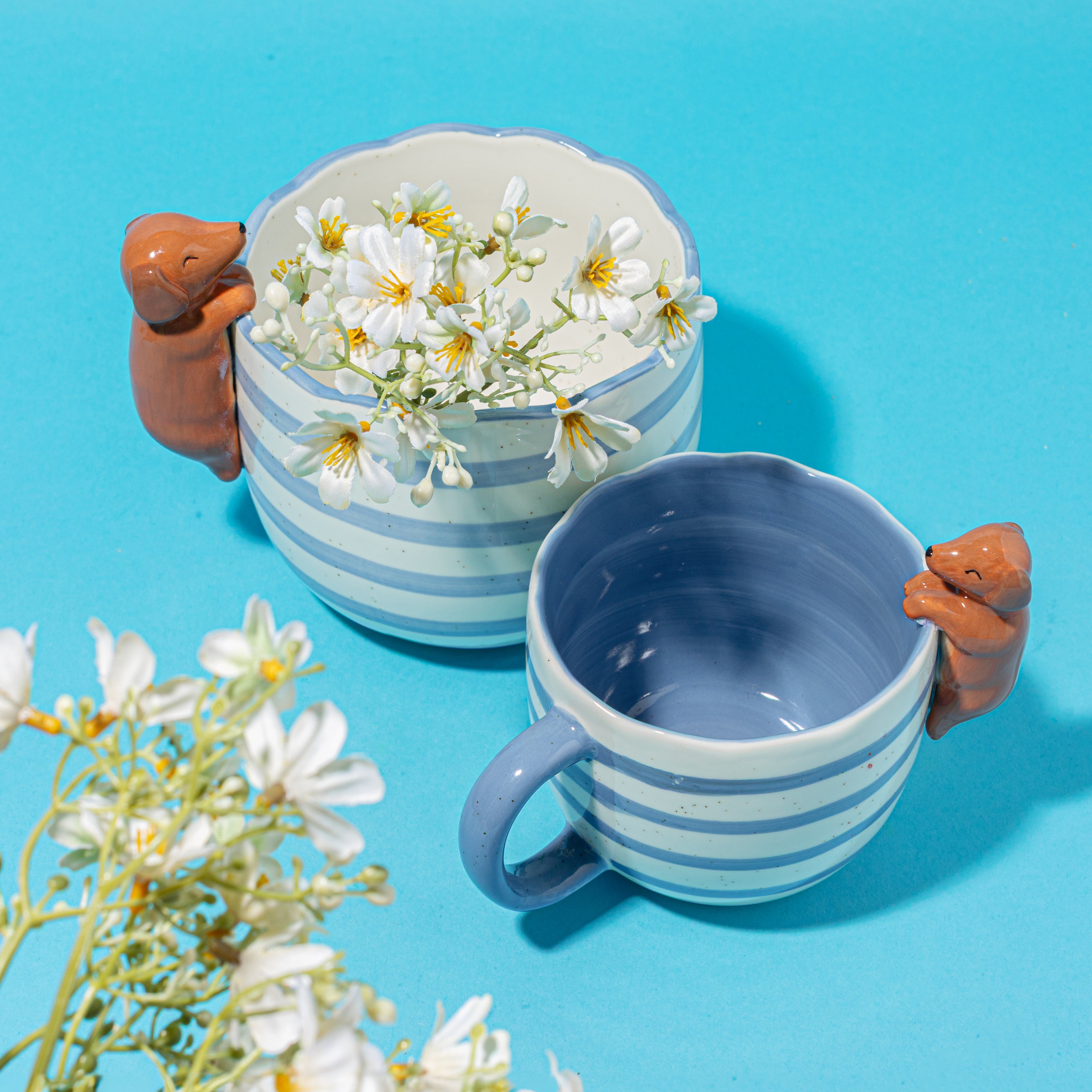 Peeking Sausage Dog Planter