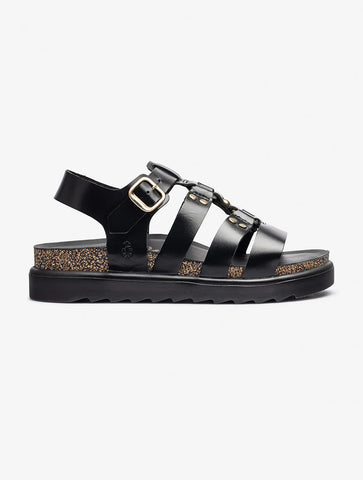 Yokono | Tunez-255 | Chunky Platform Sandal | Black