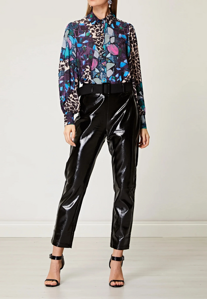Printed Blouse with Wide Cuffs | Multi