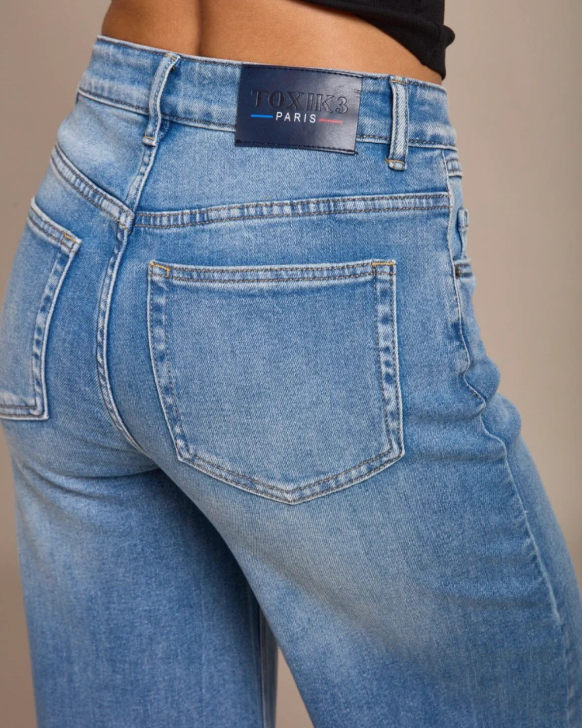 Toxik3 Wide Leg Flared Jean | Vintage Soft Wash