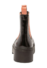 ART | Leeds Nappa Shiny Ankle Boot 1766 | Black/Flamingo