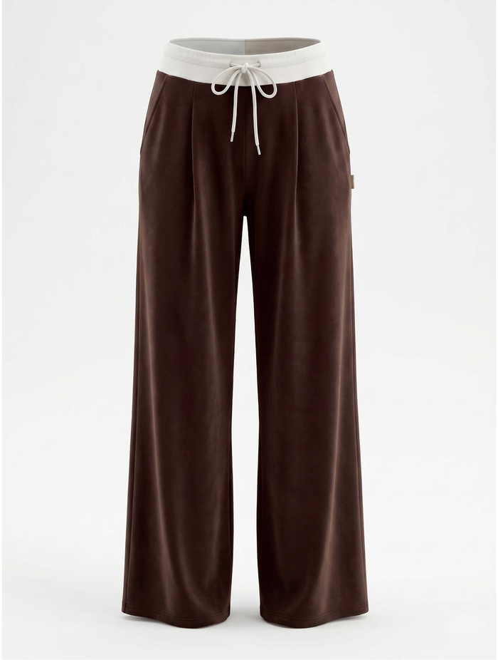 Alice Collins | Kira Modal Premium Sweat Pants | Chocolate/Winter White