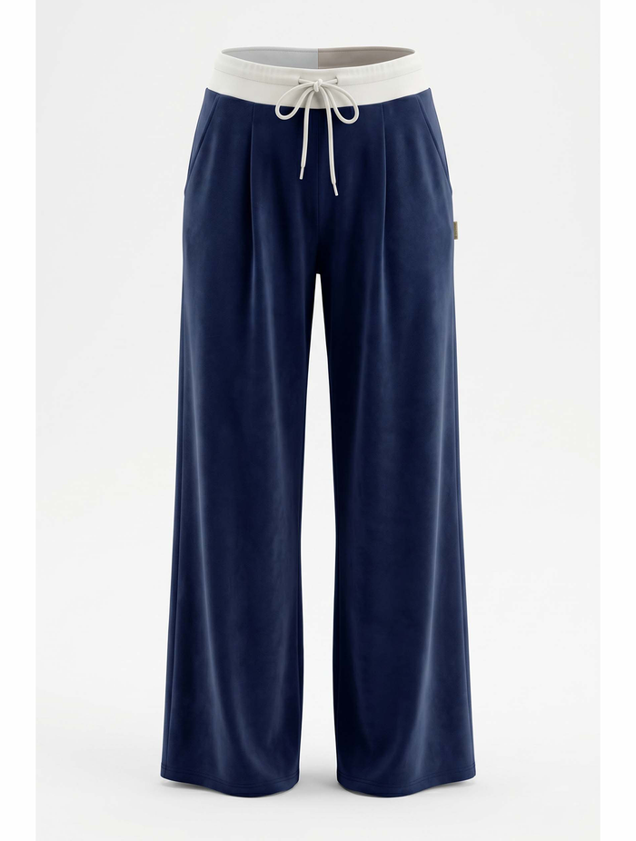 Alice Collins | Kira Modal Premium Sweat Pants | Rich Navy/Winter White