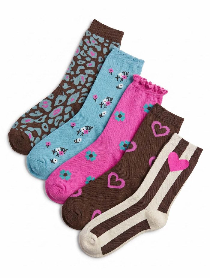 Alice Collins | Autumn/Winter Socks 5 Pack | Heirloom