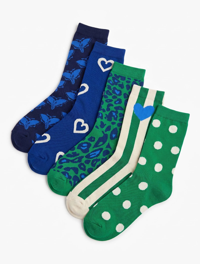 Alice Collins | Autumn/Winter Socks 5 Pack | Simplicity