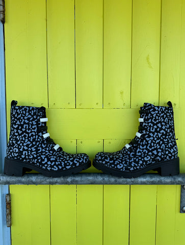 Adesso | Amelia Dalmation Ankle Boot | Black Multi