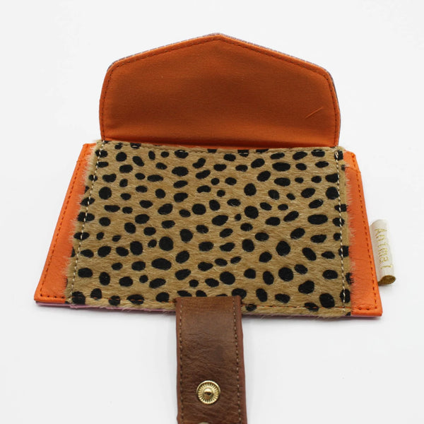 Animal Cheetah Print Purse | Orange Multi