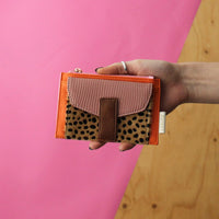 Animal Cheetah Print Purse | Orange Multi