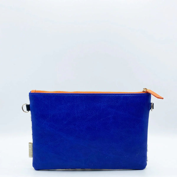 Animal Print Blue Zebra Print Clutch Bag