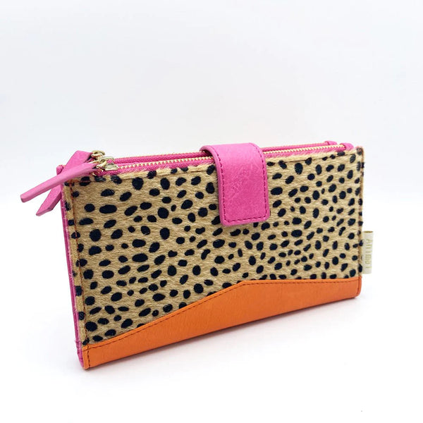 Animal Print Cheetah Wallet | Orange Multi