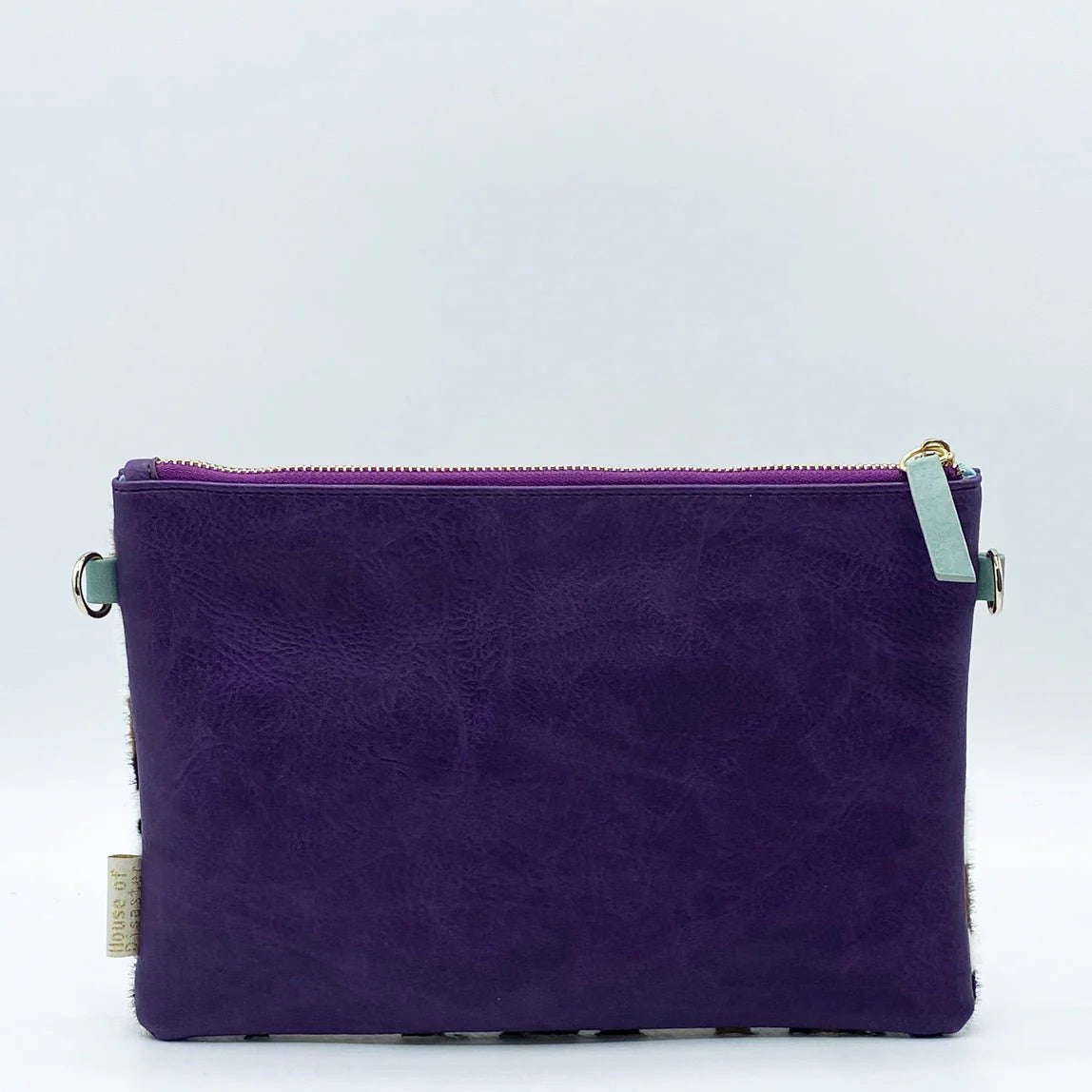 Animal Print Purple Leopard Clutch Bag