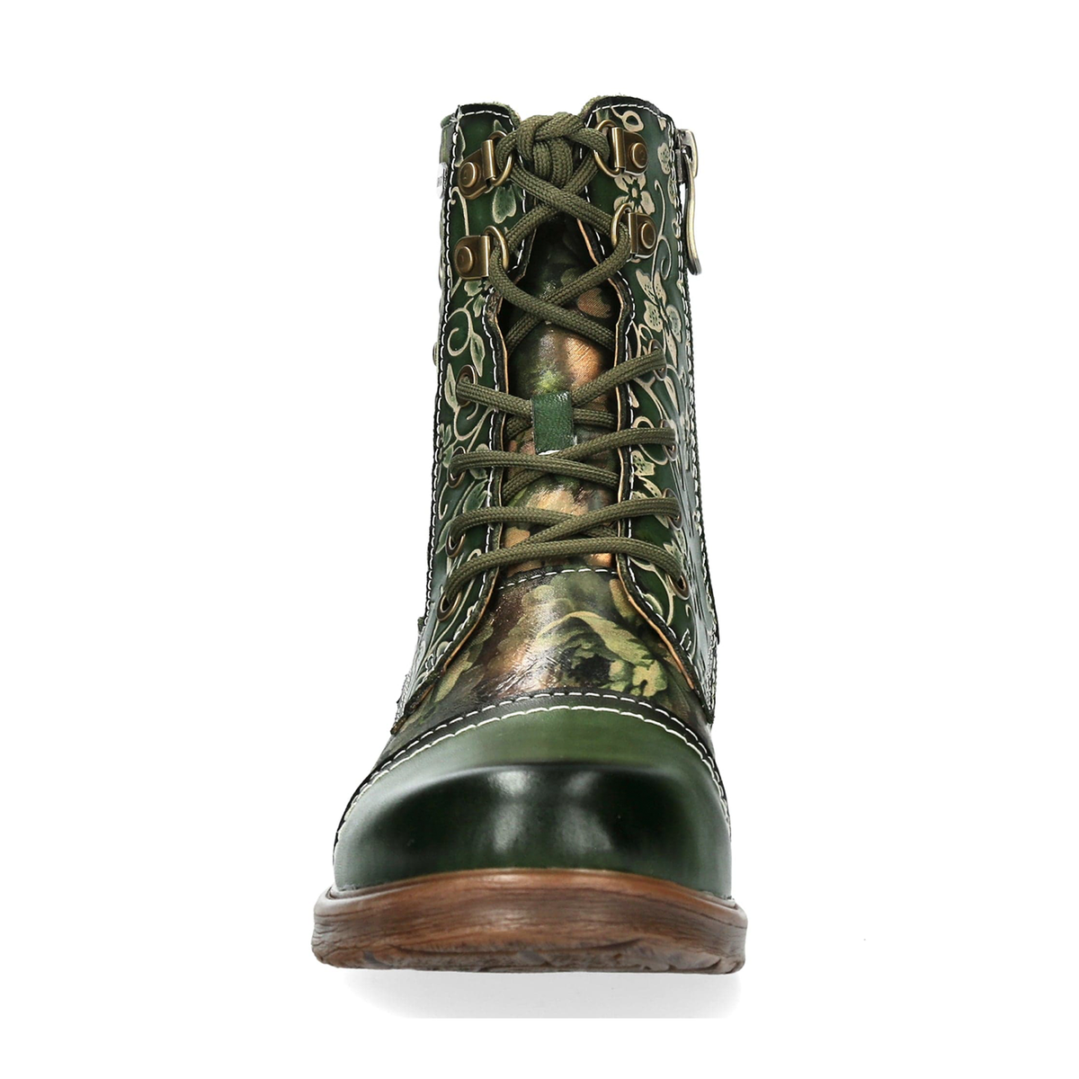Laura Vita | Anitao 10 Leather Ankle Boot | Green