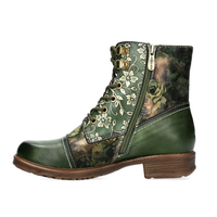 Laura Vita | Anitao 10 Leather Ankle Boot | Green
