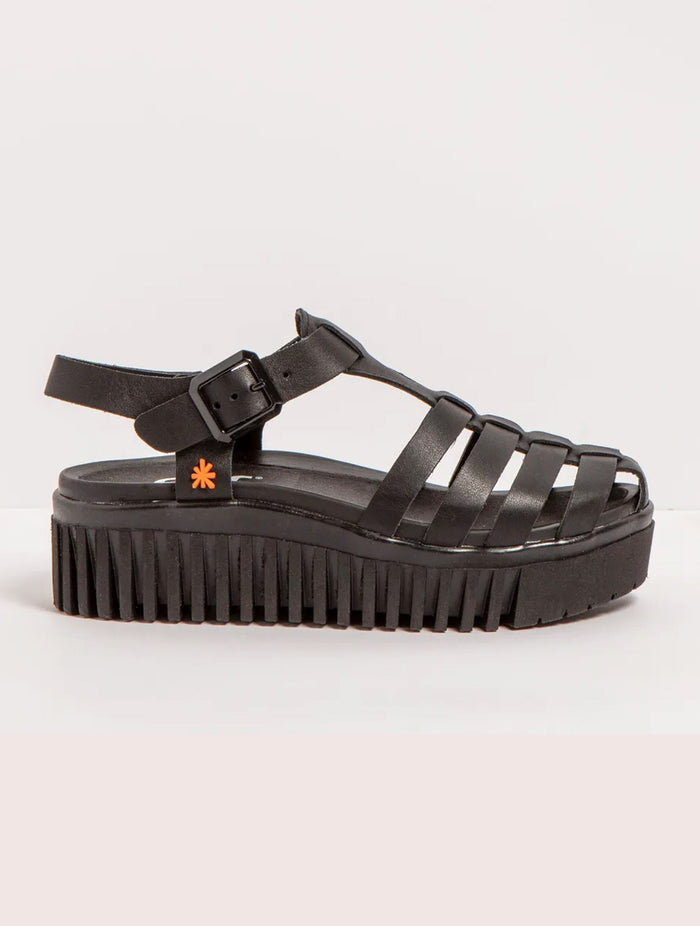 Art | Brighton Closed Toe Sandal 1575 | Black