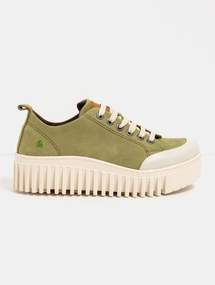 ART | 1535 Brighton Platform Nubuck Trainer | Liken (Green)