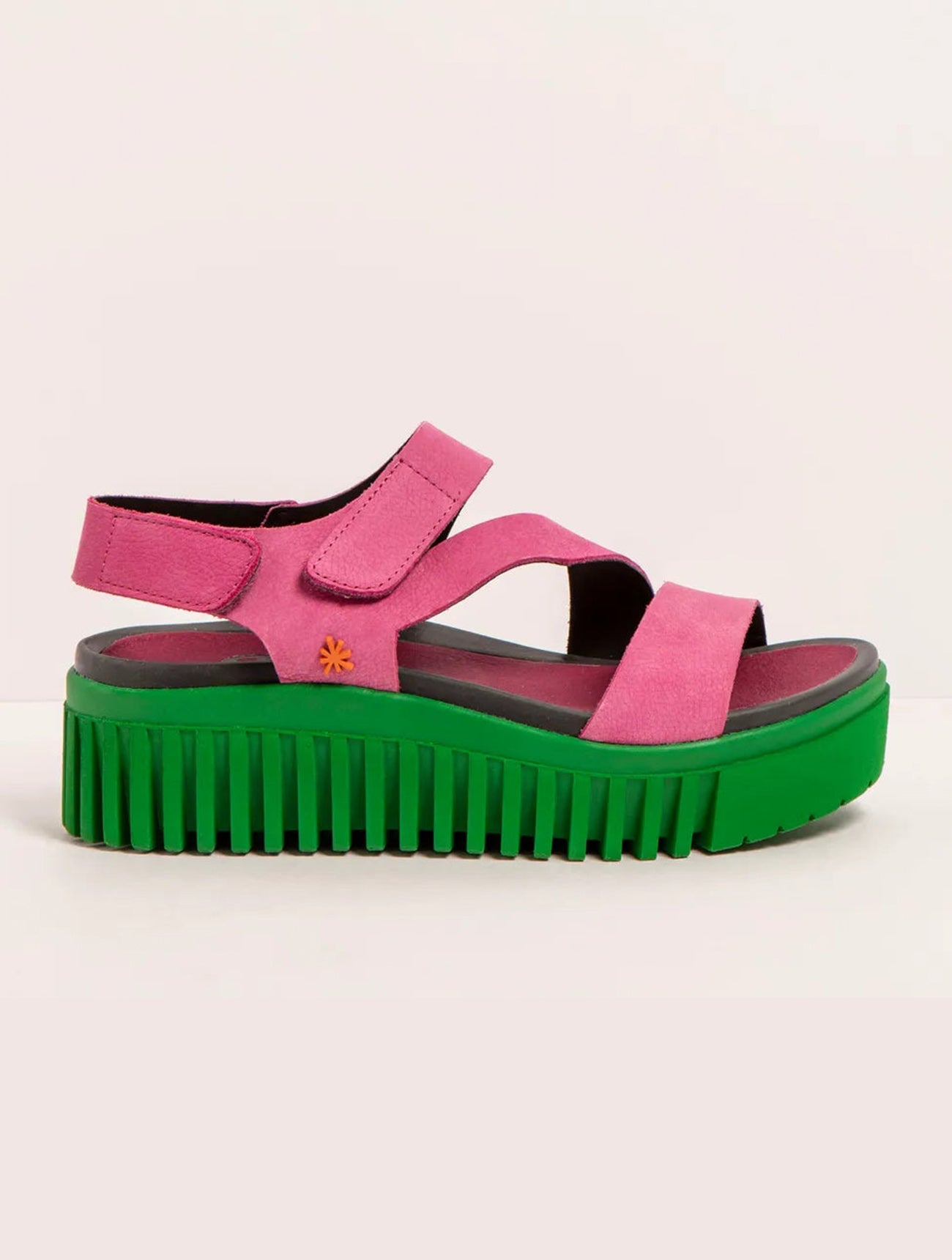 Art | Brighton Sandal 1573 | Nubuck Pink/Green