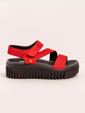 Art | Brighton Sandal 1573 | Nubuck Red