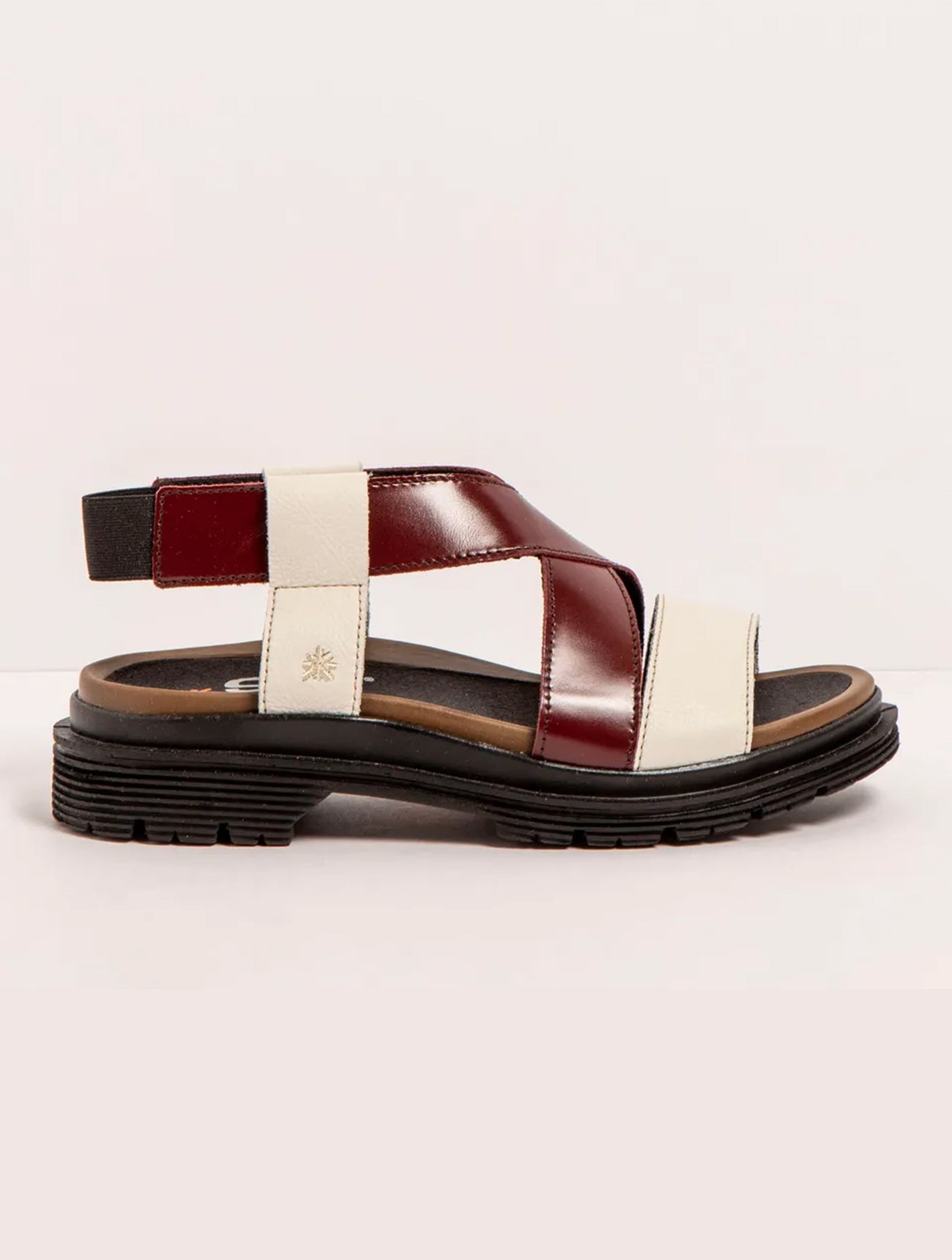 Art | Birmingham Sandal 1553 | Cream/Bordeaux