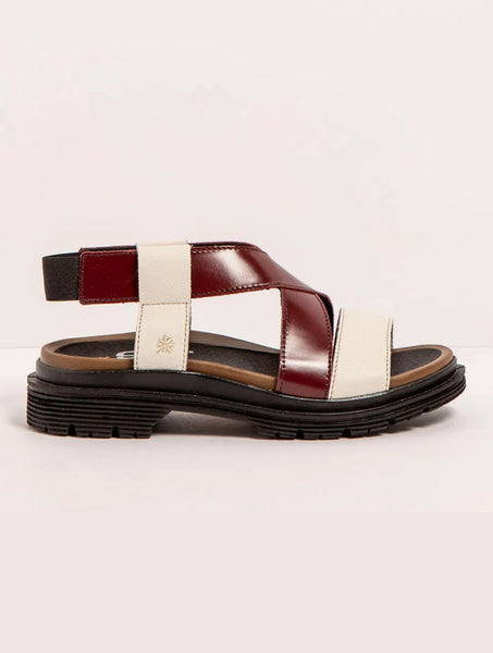 Art | Birmingham Sandal 1553 | Cream/Bordeaux