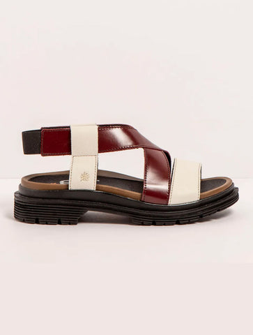 Art | Birmingham Sandal 1553 | Cream/Bordeaux