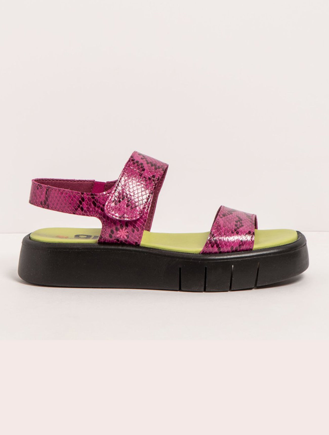 Art | Malaga Sandal 1854F | Snake Fuchsia
