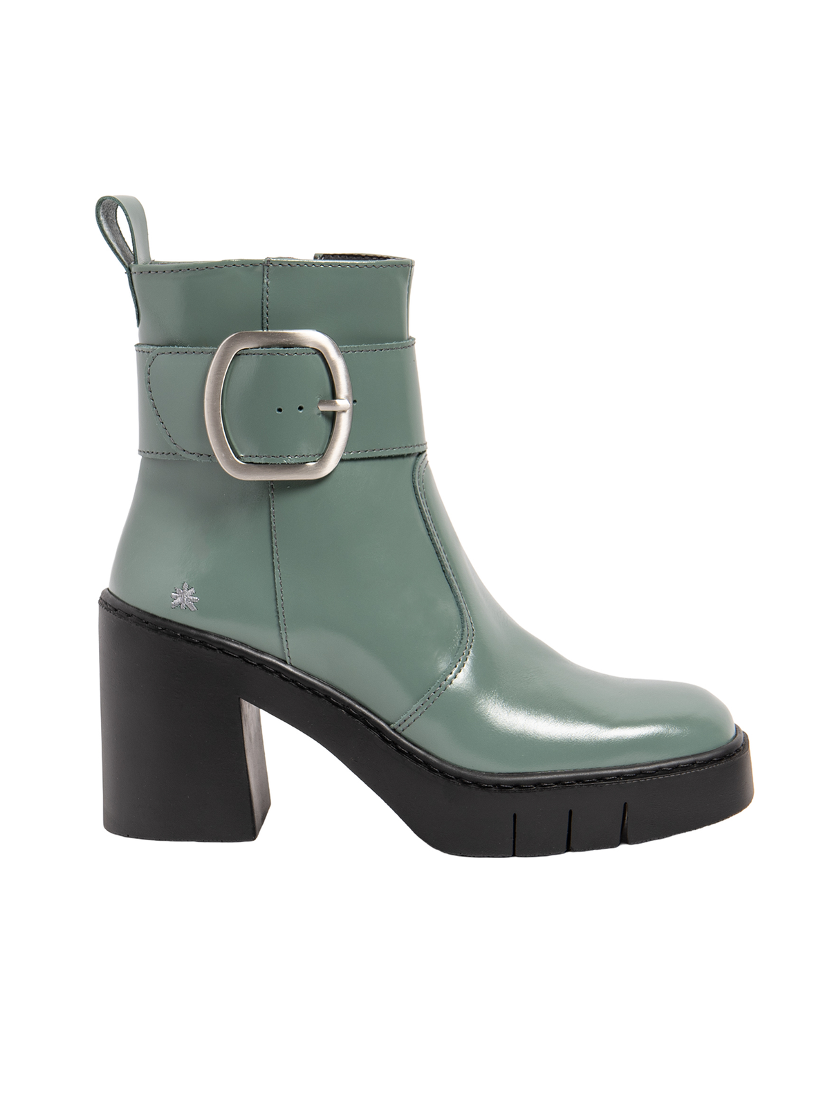 ART | 1979 Berna Retro Platform Heeled Boot | Shiny Peppermint