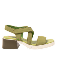 ART | 2062 Varsovia Block Heel Sandal | Nubuck Liken (Green)