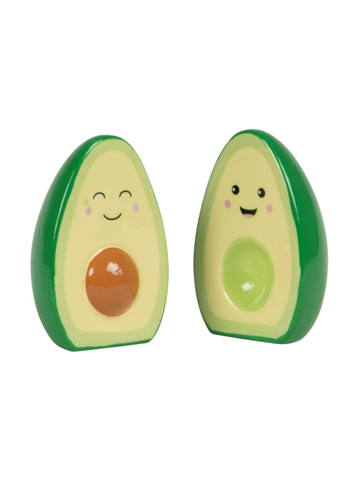 Happy Avocado Salt and Pepper Shakers