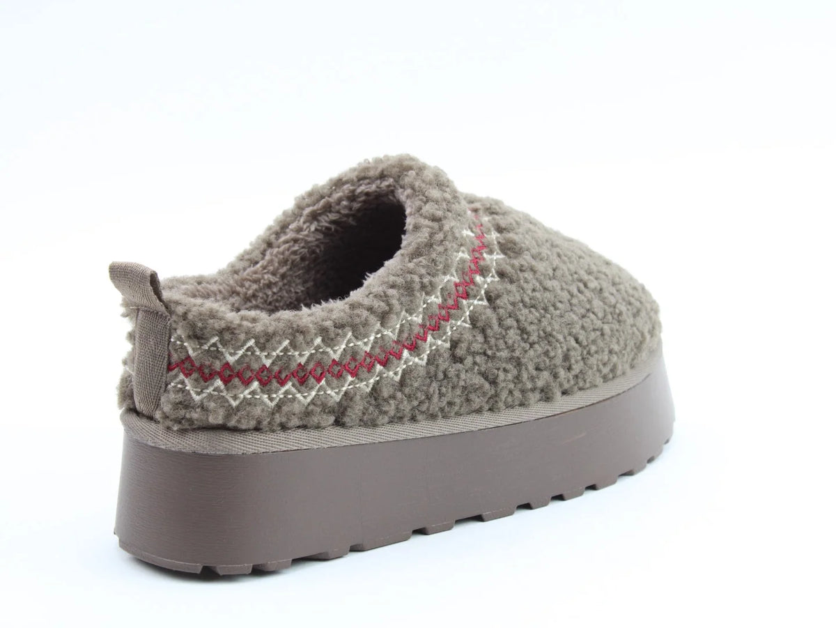 Heavenly Feet | Cosetto Platform Slipper | Chocolate