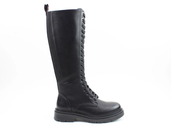 Heavenly Feet | Avalon Long Lace Up Boot | Black
