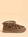 Winters Embrace Cosy Boot Slippers | Animal Print