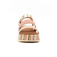 Berkley | Retro Chunky Sandal | Beige Multi