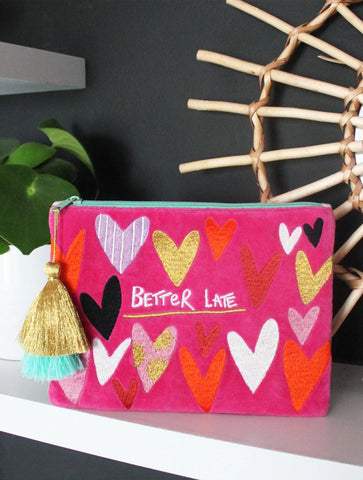 Small Talk Velvet Clutch | Better Late...Than Ugly